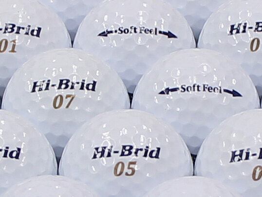 【ABランク】【ロゴなし】HI-BRID Soft Feel 2012年モデル ホワイト 30個セット 【あす楽】【ロストボール】【中古】