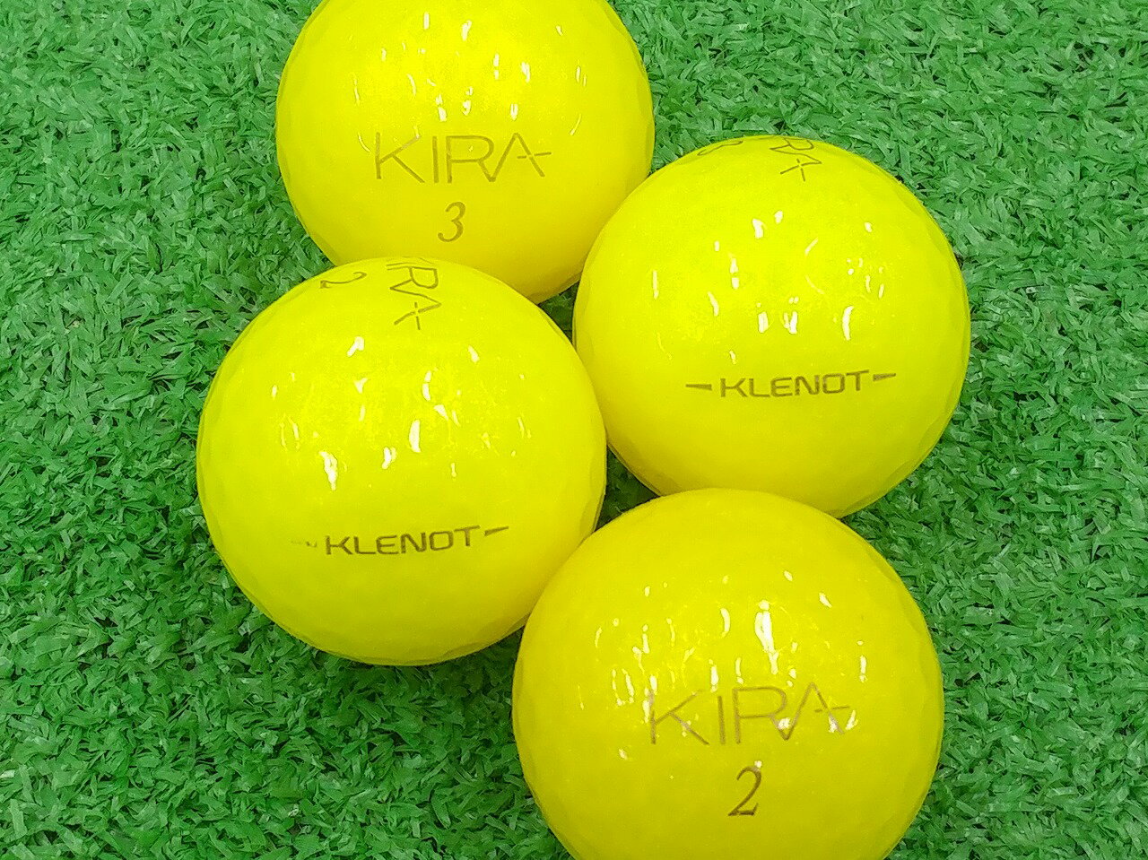 【中古】【ABランク】【ロゴなし】キャスコ KIRA KLENOT 2014年モデル イエローダイヤモンド 30個セット ロストボール ゴルフボール
