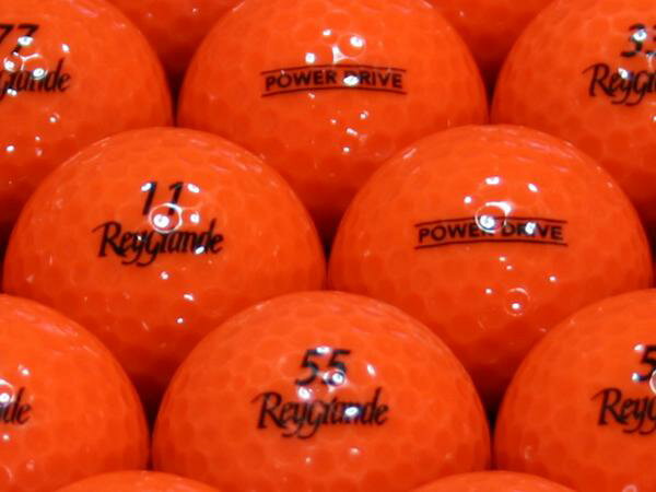 【中古】【ABランク】【ロゴなし】レイグランデ POWER DRIVE オレンジ 1個 ロストボール ゴルフボール