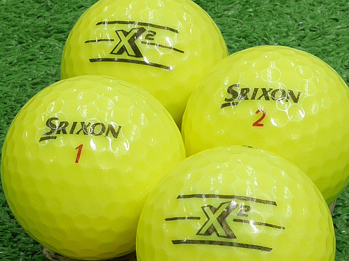 【中古】【ABランク】スリクソン X2 2020年モデル イエロー 1個 ロストボール ゴルフボール