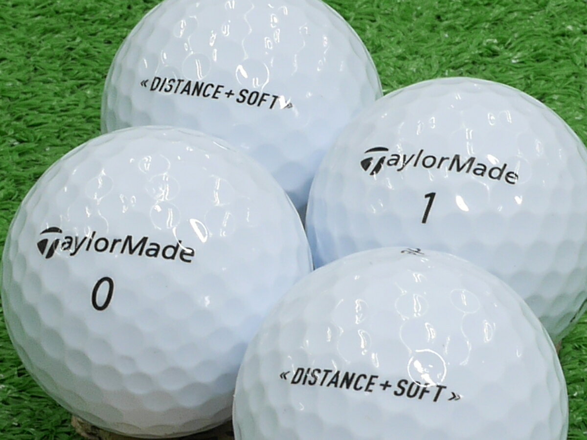 テーラーメイド DISTANCE+ SOFT 2020年モデル ホワイト 1個 ロストボール ゴルフボール