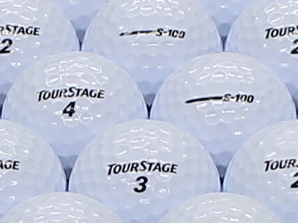 【中古】【ABランク】【ロゴなし】ツアーステージ S100 ホワイト 1個 ロストボール ゴルフボール