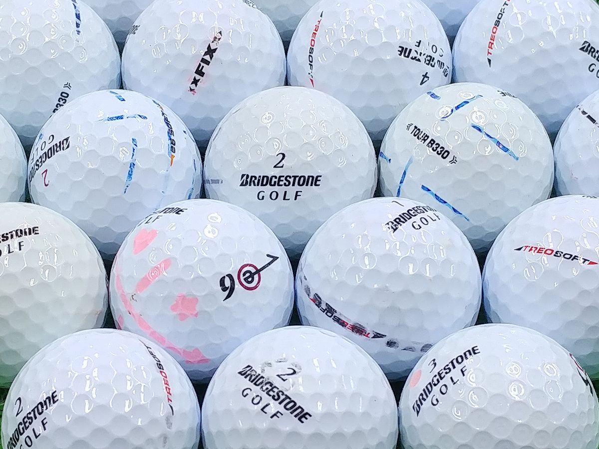 BRIDGESTONE GOLF ホワイト混合 30個セット ロストボール ゴルフボール