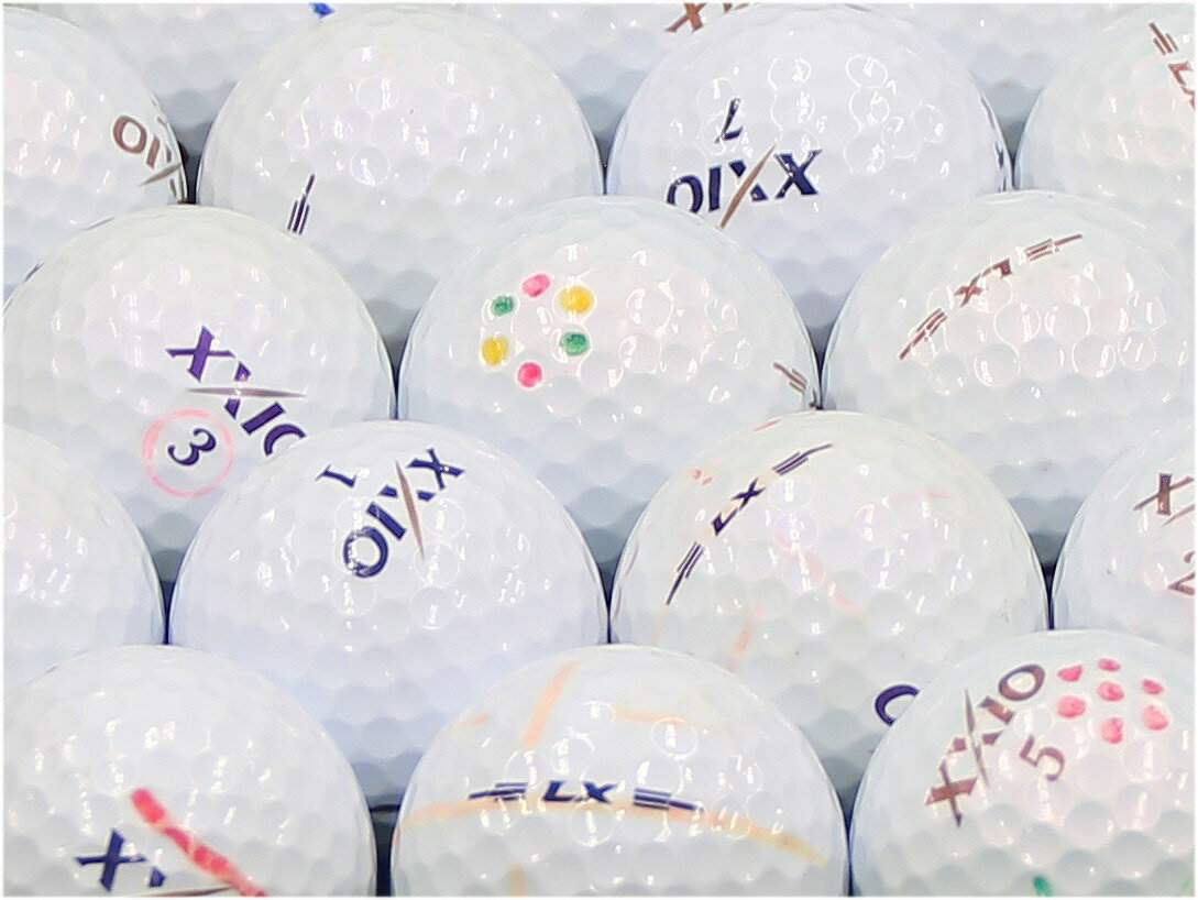【中古】【AB落書き】ゼクシオ XXIO LX ホワイト系混合 1個 ロストボール ゴルフボール