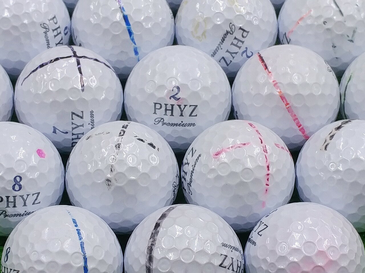 BRIDGESTONE GOLF PHYZ Premium 2014年モデル プラチナムパール 1個 ロストボール ゴルフボール