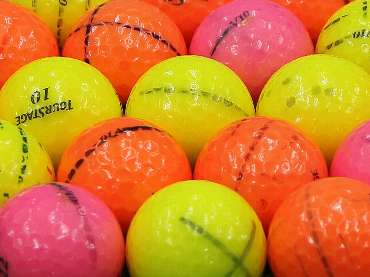【中古】【AB落書き】ツアーステージ V10 2012年モデル カラー混合 1個 ロストボール ゴルフボール