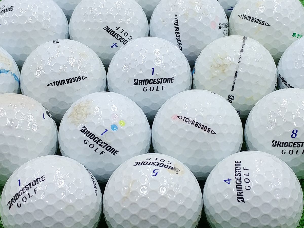 【中古】【Bランク】BRIDGESTONE GOLF TOUR B330 S 2016年モデル ホワイト 1個 ロストボール ゴルフボール