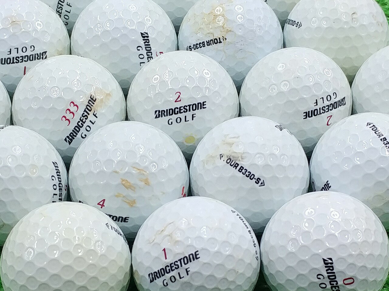 【中古】【Bランク】BRIDGESTONE GOLF TOUR B330-S 2014年モデル ホワイト 1個 ロストボール ゴルフボール