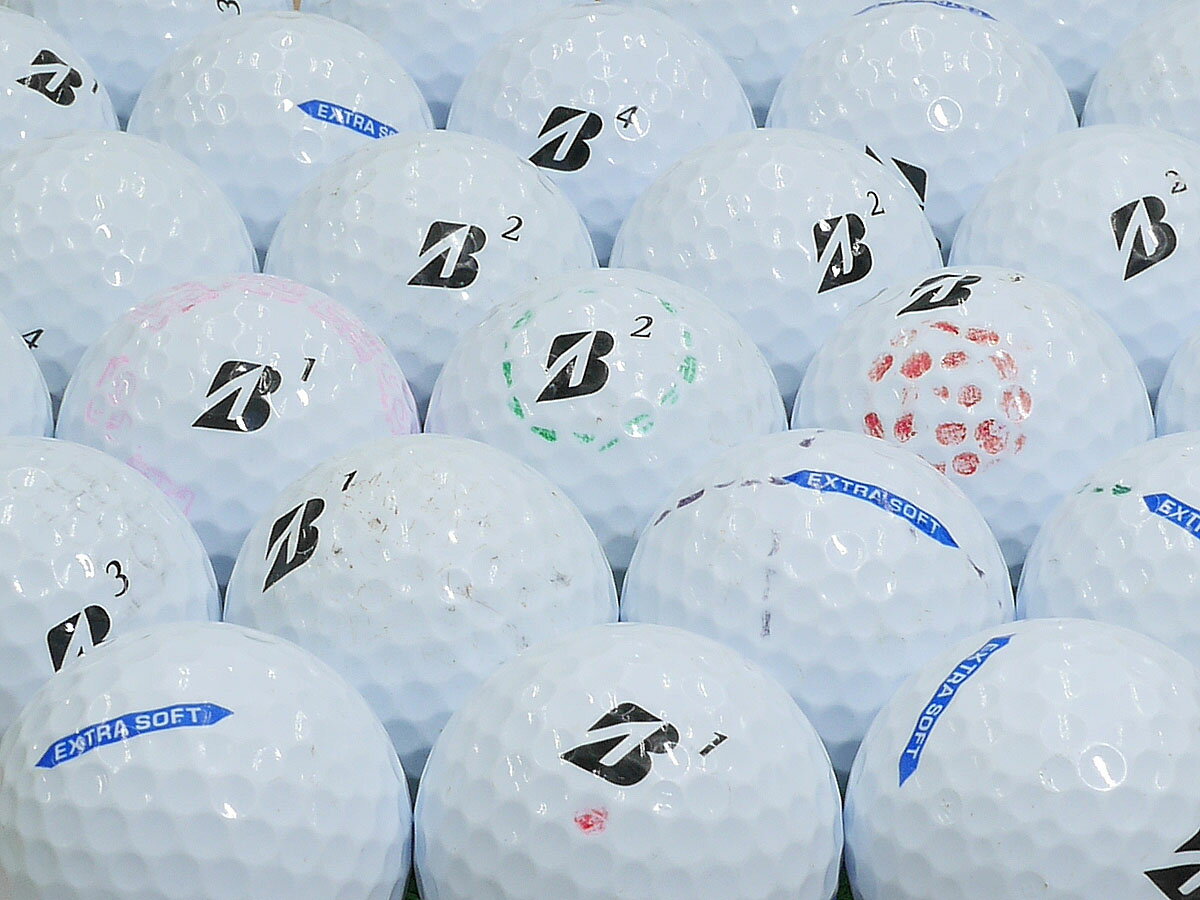 【Bランク】BRIDGESTONE GOLF EXTRA SOFT 2021年モデル ホワイト 1個【あす楽】【ロストボール】【中古】