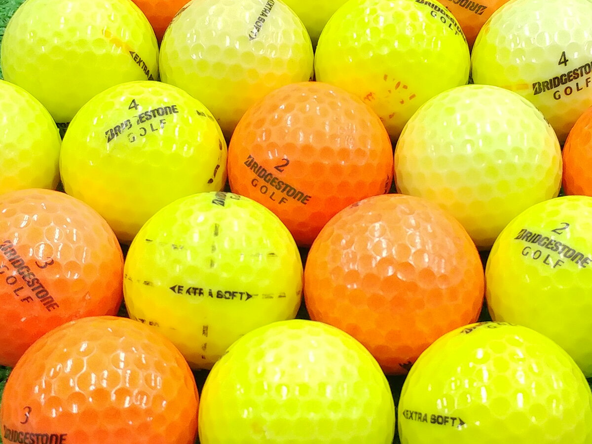 【中古】【Bランク】BRIDGESTONE GOLF EXTRA SOFT 2015年モデル カラー混合 1個 ロストボール ゴルフボール
