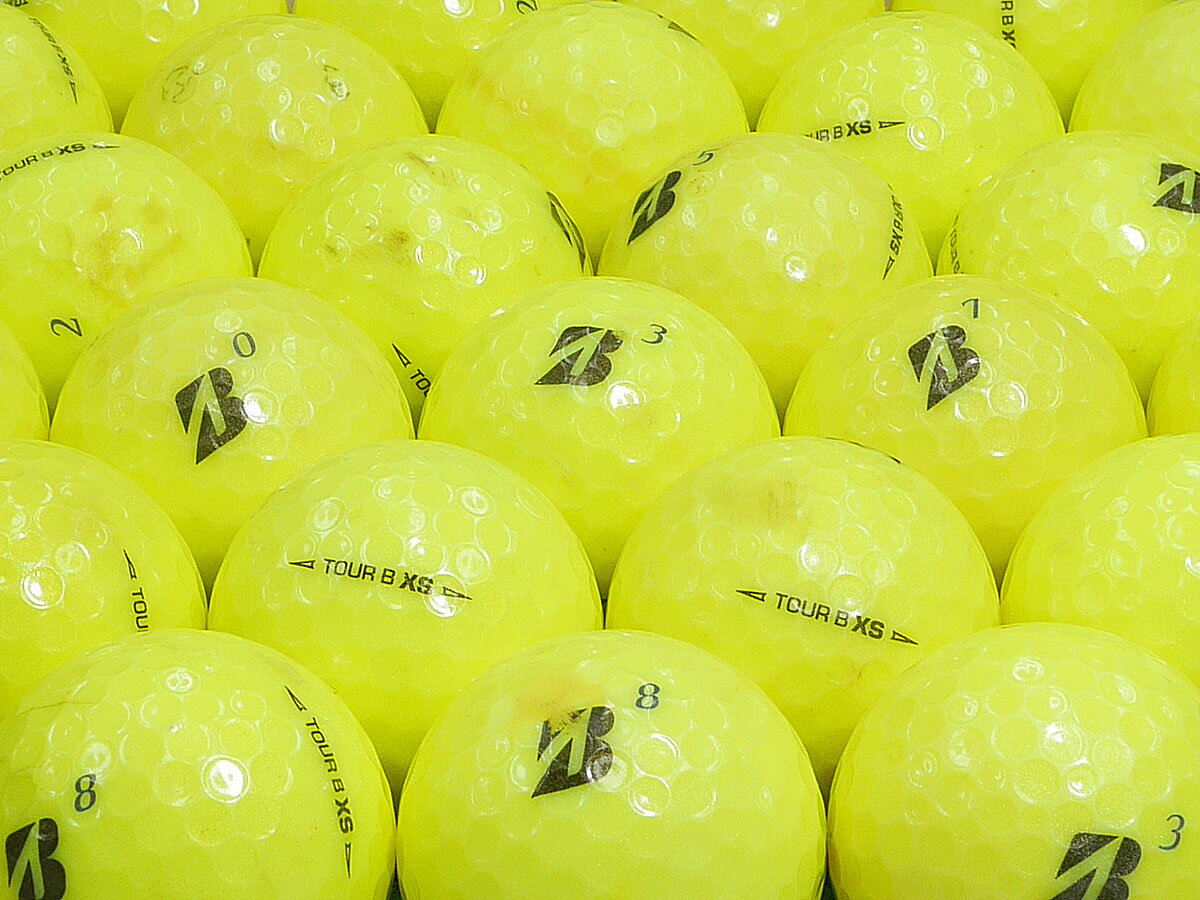 【中古】【Bランク】BRIDGESTONE GOLF TOUR B XS 2020年モデル イエロー 1個 ロストボール ゴルフボール