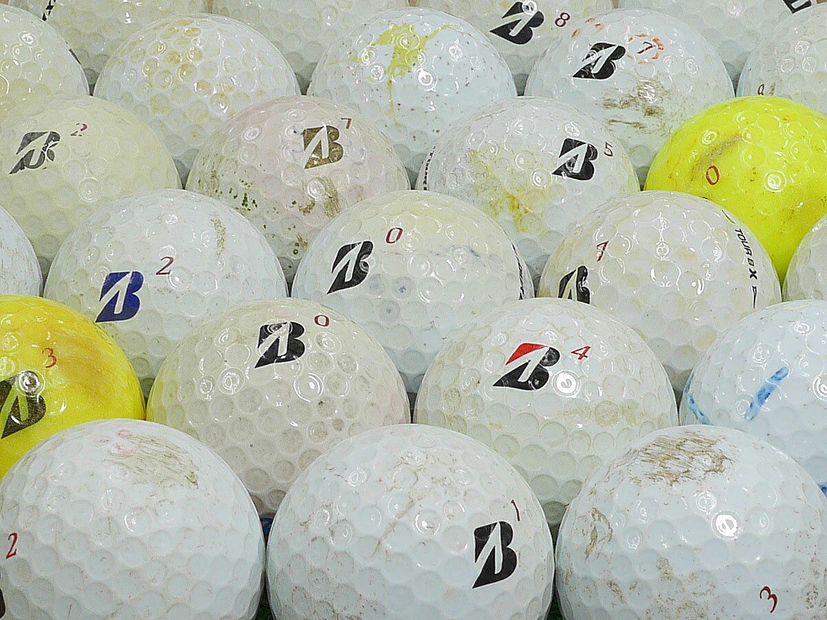 【中古】【Cランク】BRIDGESTONE GOLF TOUR B X カラー・年代混合 1個 ロストボール ゴルフボール