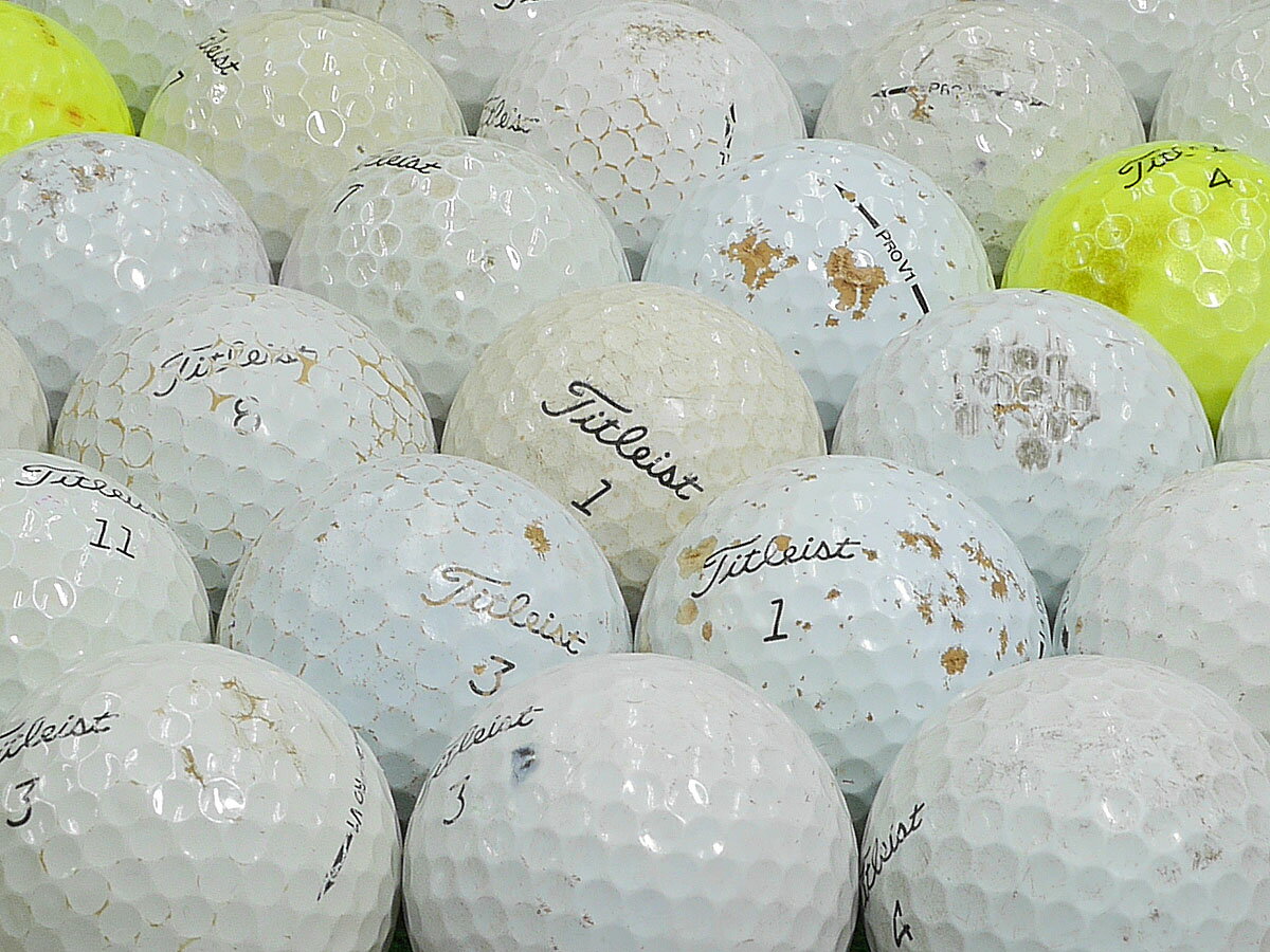 【中古】【Cランク】タイトリスト PRO V1 カラー・年代混合 1個 ロストボール ゴルフボール