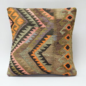 【送料無料】オールドキリムクッションカバー【kars-027】40cm×40cm