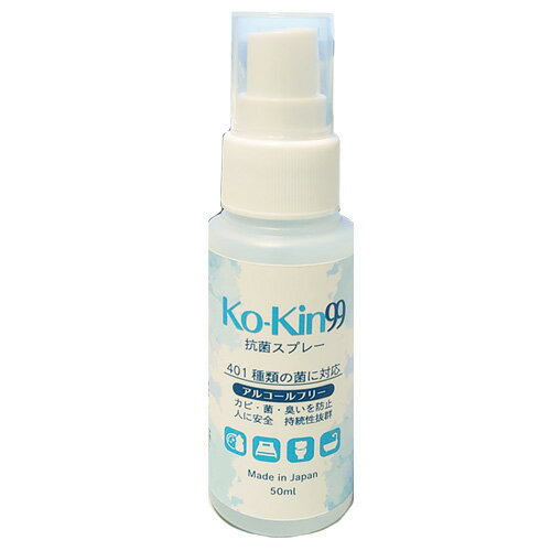 エースタイル 抗菌スプレー Ko-Kin99 ウイルス対策 アルコールフリー 携帯用除菌スプレー 50ml