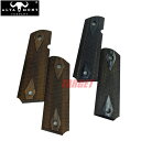 ☆【数量限定セール】アルタモント 1911 フルサイズ用 木製グリップ パネル ダイヤチェッカー メダリオン無し 赤 / 茶 / 黒 (ALTAMONT COL...