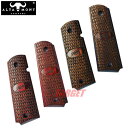 ☆【数量限定セール】アルタモント キンバー 1911 ガバメント用 木製グリップ パネル ラプター ロゴ入り スーパーローズウッド / スーパーウォルナット (...