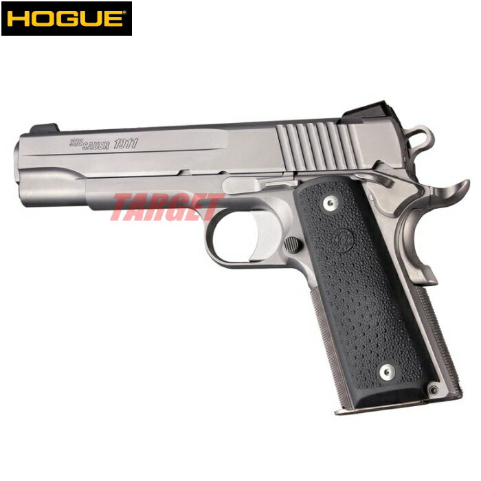 HOGUE 1911シリーズ用 ラバーグリップ コブルストーン パームスウェル パネル ブラック (ホーグ COLT M1911A1 ガバメント DOT)