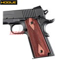 HOGUE 1911シリーズ用 木製グリップ ダイヤチェッカー パネル ローズラミネート (ホーグ COLT M1911A1 ガバメント ローズウッド 赤 レッド)