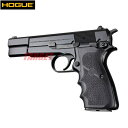 HOGUE ブローニング ハイパワー用 ラバーグリップ フィンガーグルーブ ブラック (ホーグ Browning Hi-Power)