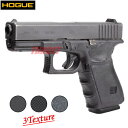 HOGUE GLOCK17 Gen3/Gen4用 ラプター 貼付式ラップアラウンドグリップ ブラック (WRAPTER ラバーグリップ ホーグ グロック17 ジェネレーション3 ジェネレーション4 貼り付け D.I.Y. カスタム スリップオン)