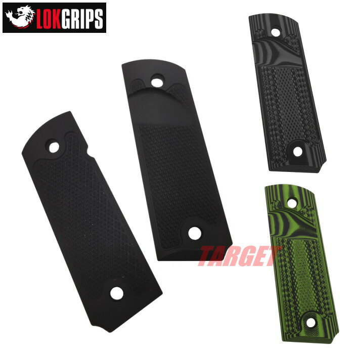 LOKGRIPS 1911フルサイズ用 G10製グリップ Extreme Mg Release CLASSICS 3カラー (ロックグリップ M1911A1 ガバメント タクティカルグ..