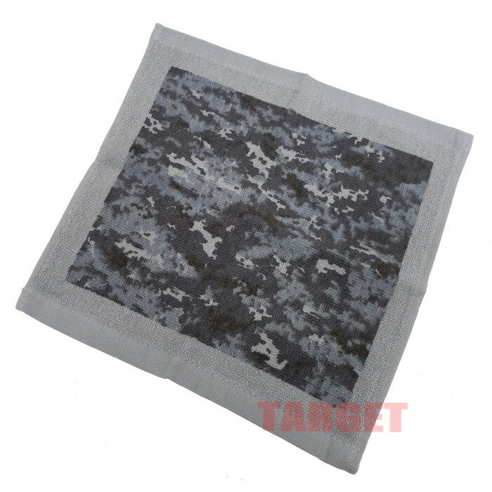 海上自衛隊迷彩 ハンカチタオル (JMSDF 海自迷彩 迷彩柄 カモフラ ハンドタオル タオルハンカチ ミニタオル アウトドア サバゲー）