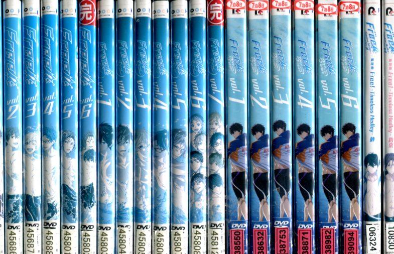 Free !【全21巻セット】Free !全6巻＋ Eternal Summer全7巻＋Dive to the Future全6巻＋劇場版2巻【中古】全巻【アニメ】中古DVD