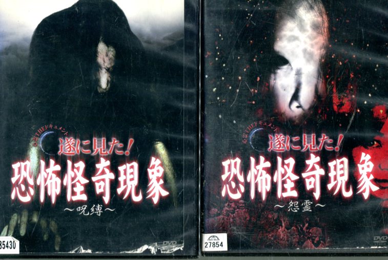 遂に見た！ 恐怖怪奇現象【全2巻セット】怨霊/呪縛＊ジャケット難あり【中古】【邦画】中古DVD