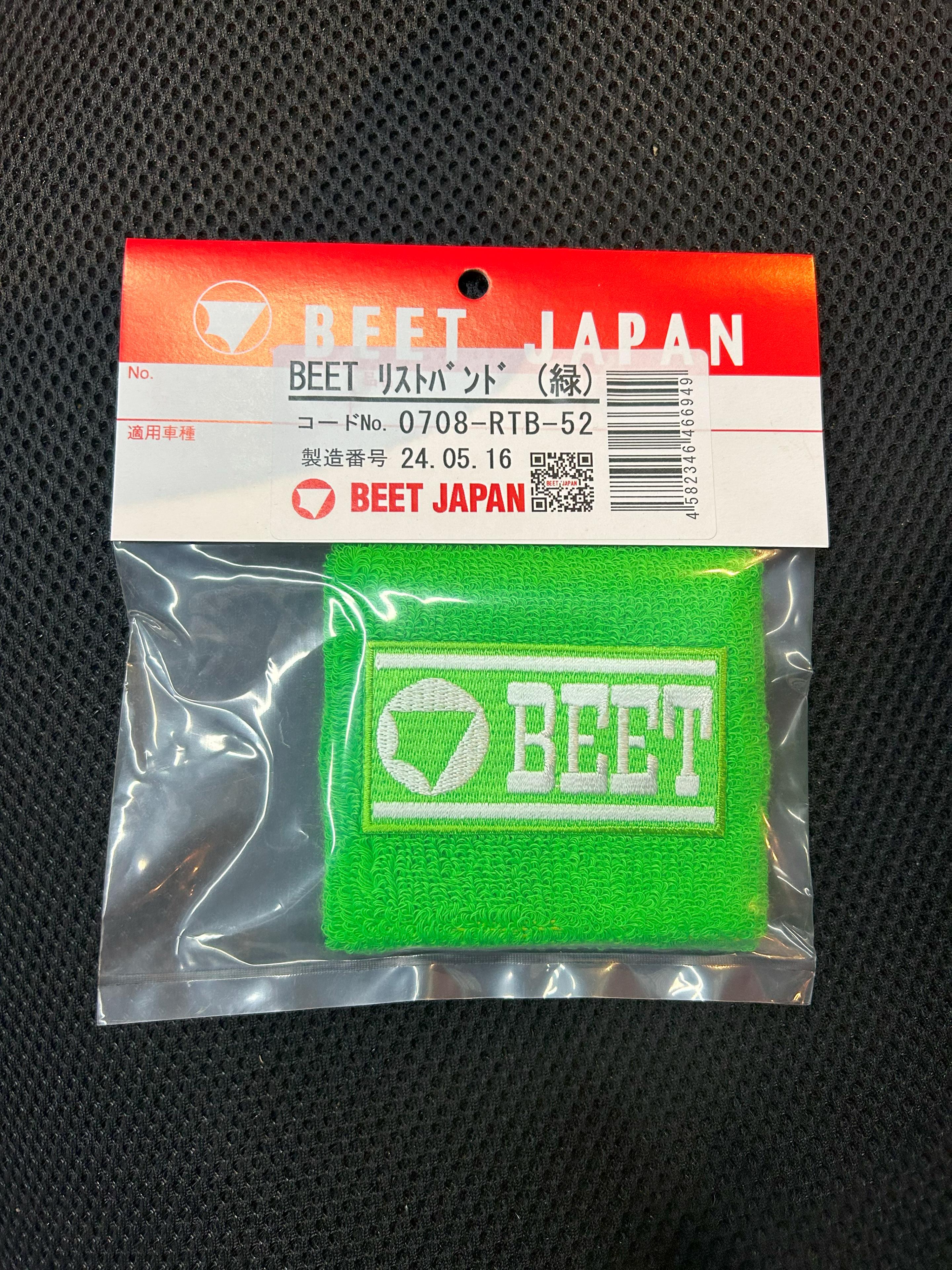 BEET JAPAN製 リストバンド グリーン 緑 TSH HONDA YAMAHA KAWASAKI SUZUKI ホンダ ヤマハ カワサキ スズキ 【店頭受取対応商品】 送料無料