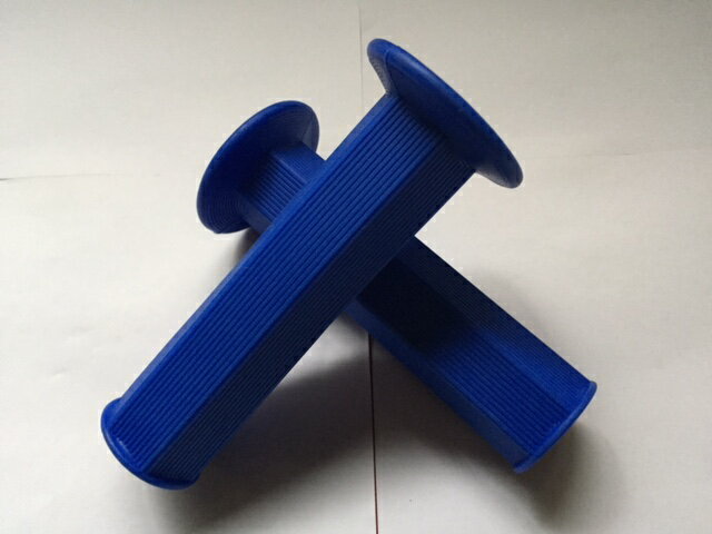 汎用 六角グリップ ブルー 貫通 青 TSH HONDA YAMAHA KAWASAKI SUZUKI ホンダ ヤマハ カワサキ スズキ 【店頭受取対応商品】 送料無料