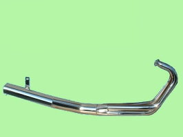バリオス1型(ZR250A)ショート管マフラー(メッキ)