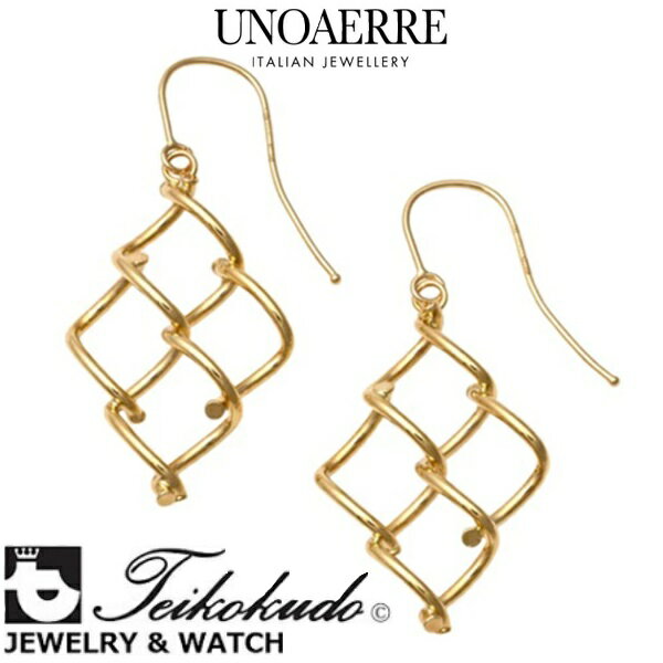 Rakuten - ウノアエレ UNOAERRE ピアス K18イエローゴールドピアス アクセサリー 31796 G5777 イタリアンジュエリー 【国内正規販売店】
