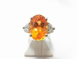 Ptスペサルティガーネットダイヤリング/SG8.78ct D0.50ct/E9054/指輪/ゆびわ/ring/ジュエリー/ダイヤ/女性用/レディース/プレゼント/ギフト/お買い得/オススメ/送料込み/宝石