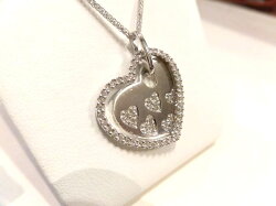 K18WGダイヤペンダント/グ1562/D0.62ct/ペンダント/ジュエリー/女性用/レディース/プレゼント/ギフト/お買い得/オススメ/送料込み/宝石【送料無料】お店の方にもご来店ください。