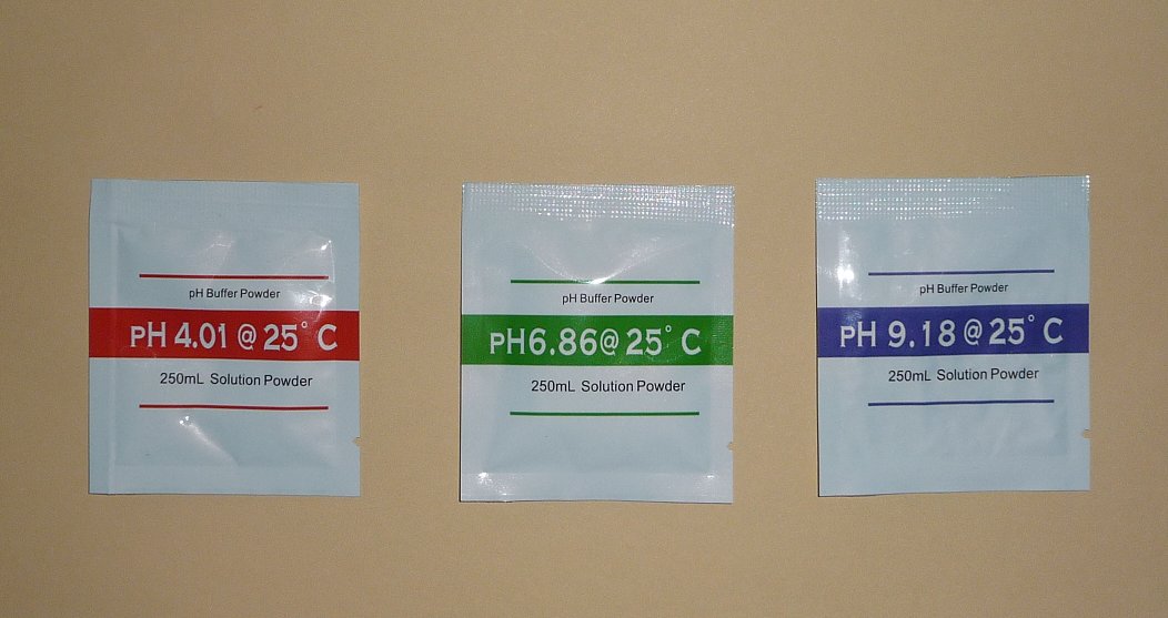 PH標準緩衝剤PH計標準液用PH4.01、PH6.86、PH9.18セット250mL用×計3袋入(各1袋)