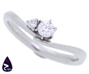 Pt900 ダイヤリング サイドストーンメインダイヤ 0.15ct メレダイヤ 0.03ct約3.3g 約10号【質屋出店】【掘り出しモノ】【ファッション】【ブランド】【質流れ】【中古】Y3T1R123083000(4)