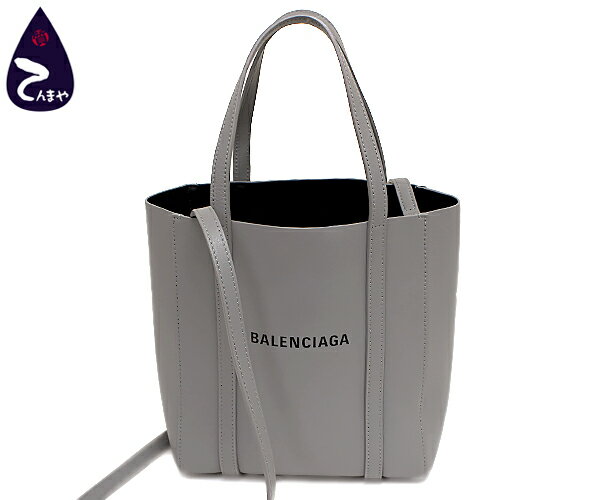 バレンシアガ(BALENCIAGA)カーフレザー：グレーエブリデイトート XXS2WAYトートバッグ ストラップ付型番：551815【質屋出店】【掘り出しモノ】【ファッション】【ブランド】【質流れ】【中古】Y3T1R124042120