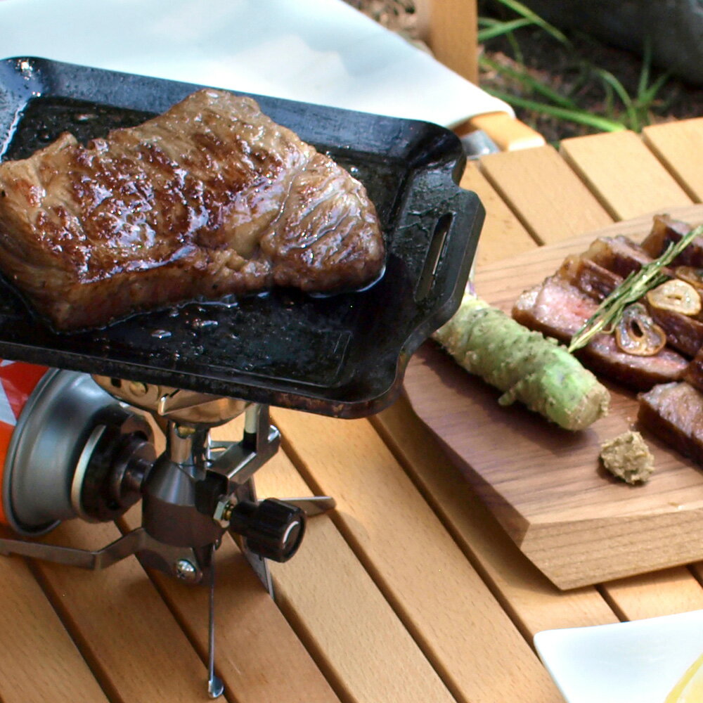 プロ仕様!極厚バーベキュー鉄板!BBQ・アウトドアの必須アイテム。 イワタニ カセットガスジュニアバーナー専用グリルプレート 板厚6.0mm【あす楽対応】通販格安セール情報 楽天 通販