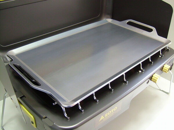 プロ仕様!極厚バーベキュー鉄板!BBQ・アウトドアの必須アイテム。 ソト ハイパワー2バーナー ST-525専用グリルプレート 板厚6.0mm通販格安セール情報 楽天 通販