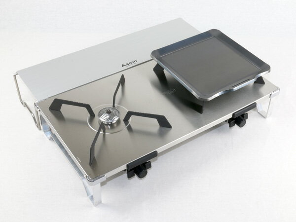 プロ仕様!極厚バーベキュー鉄板!BBQ・アウトドアの必須アイテム。 SOTO レギュレーター2バーナー GRID(グリッド)専用グリルプレート 板厚6.0mm通販格安セール情報 楽天 通販