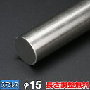 【レビューを書いて500円OFFクーポン】 ステンレス 丸棒 SUS304 引抜 直径15mm 長さ300~2000mm オーダーカット 丸鋼 ステンレス丸棒 ...