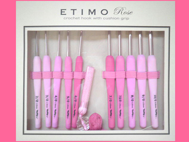 【期間限定】編み針 『ETIMO Rose (エティモロゼ) かぎ針セット ピンク』 Tulip チューリップ　TER-001