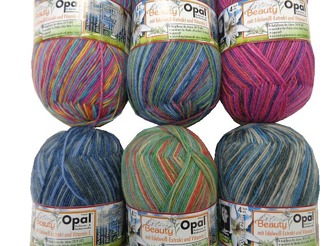 Opal 毛糸 Beauty2 4-ply（ビューティー2 ）【バラ玉販売】