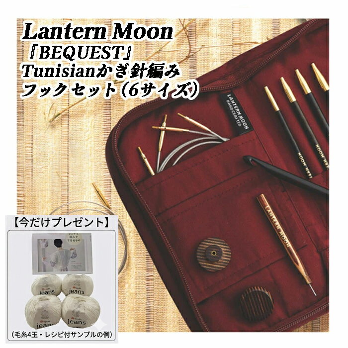 LANTERNMOON（ランタンムーン）交換式アフガン針 セット（6サイズ4.00mm−8.00mm）今だけ着数パック付き