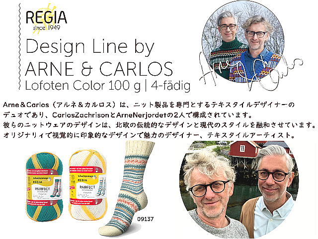 REGIA アルネ＆カルロス デザインライン10色セット福袋（LYKKE INDIGO輪針80cm×2.5mm/1号付）【全国宅配便送料無料】