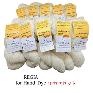 【GW特別価格】REGIA for Hand-Dye （レギア 染色用中細毛糸）100g10カセセット！全国送料無料