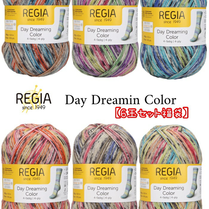 【限定版】REGIA 毛糸100g4ply Daydreaming(デイドリーミング)全色6玉セット福袋 1