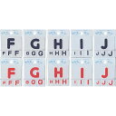 フロッキーネーム英字F-J【ネコポス便対応商品】【ひらがなねーむ】【入園・入学】