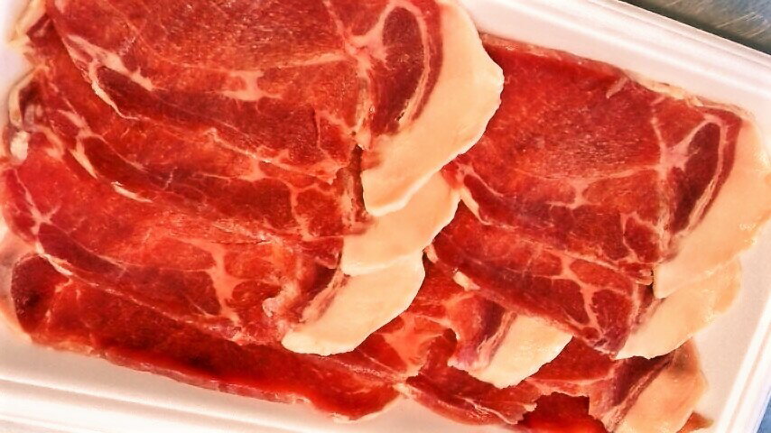 家庭用　猪肉　いのしし肉　イノシシ肉　（モモ肉スライス（並）　あっさり肉500g）